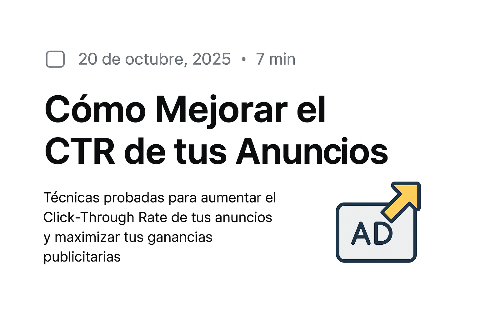 Cómo Mejorar el CTR de tus Anuncios